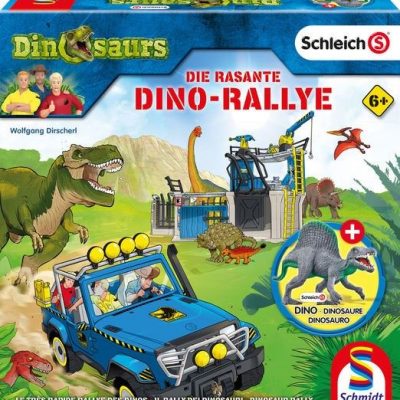 Schmidt Spiele Dino-Rallye angol nyelvű társasjáték (4001504406233)