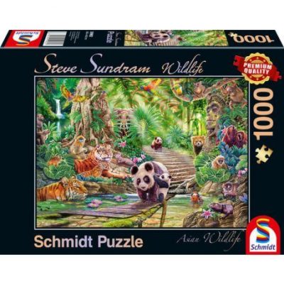 Schmidt Asian Wildlife 1000 db-os puzzle (4001504599621)