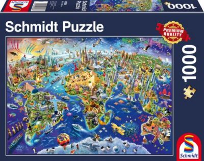 Schmidt Discover the World 1000db-os puzzle (58288) (17858-184)