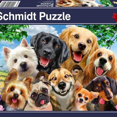 Schmidt Dog Selfie 500db-os puzzle (58390) (18897-184)