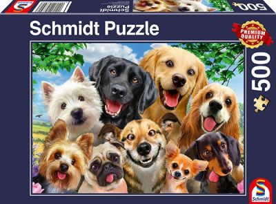 Schmidt Dog Selfie 500db-os puzzle (58390) (18897-184)