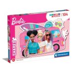 Clementoni Barbie lakóautója Supercolor 104db-os puzzle (27162)