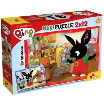 Lisciani Giochi Bing és barátai Bing az iskolában 2x12db-os maxi puzzle (LIS81233)