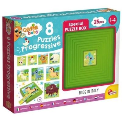 Lisciani Giochi Carotina Baby: progresszív puzzle - Farm állatok (LIS95483)