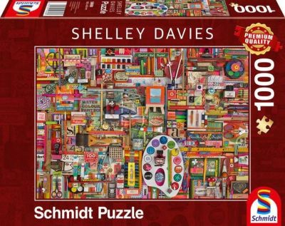 Schmidt Vintage artistas materials 1000db-os puzzle(59698)