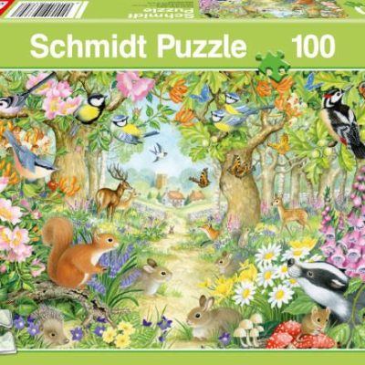 Schmidt Állatok az erdőben 100 db-os puzzle (56370)