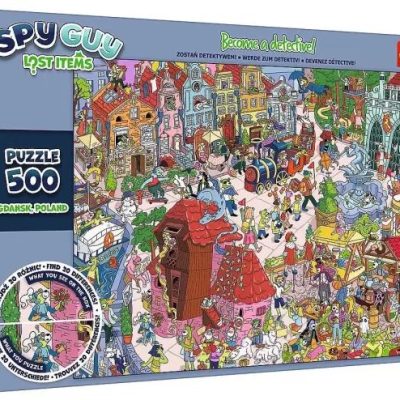 Trefl: Spy Guy Gdansk városa nyomozós képkereső puzzle - 500 darabos (241177)