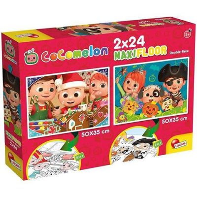 Lisciani Giochi Cocomelon Vidám ünnepek 2 az 1-ben maxi puzzle 2x24db-os (LIS91102)