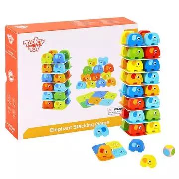 Tooky Toy: Elefánttorony ügyességi játék