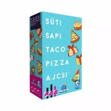 Süti, sapi, taco, pizza, ajcsi társasjáték
