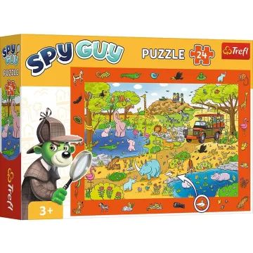 Trefl: Spy Guy Szafari nyomozós képkereső puzzle - 24 darabos