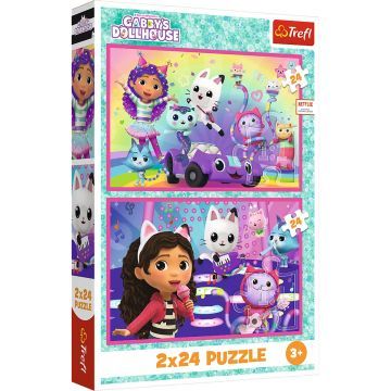 Trefl: Gabi babaháza, Játék Gabival - 2 x 24 darabos puzzle