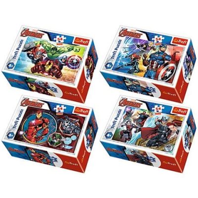 Trefl Bosszúállók 54db-os mini puzzle 4 féle (54166)