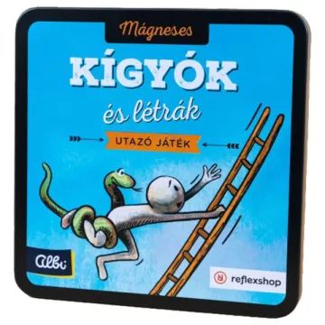 Mágneses kígyók és létrák utazó társasjáték
