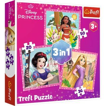 Trefl: Disney hercegnők 3 az 1-ben puzzle