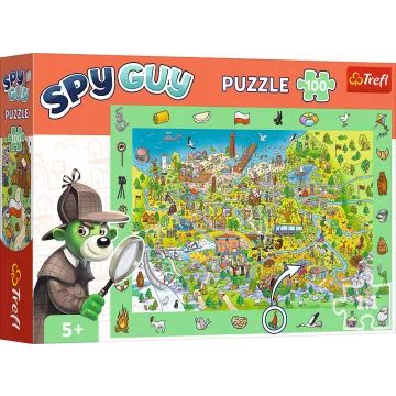 Trefl: Spy Guy Lengyelország nyomozós képkereső puzzle - 100 darabos