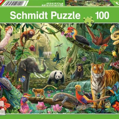 Schmidt Colourful jungle wildlife puzzle 100 db (56485)