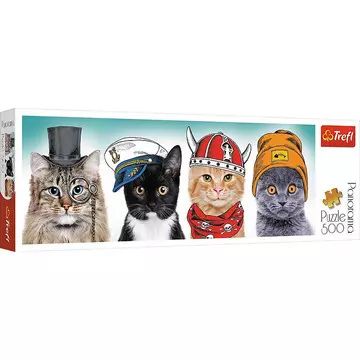 Trefl: Bolyhos csapat panoráma puzzle - 500 darabos