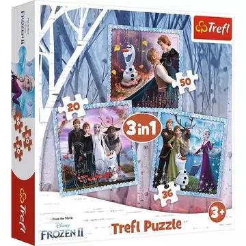 Trefl: Jégvarázs II. 3 az 1-ben puzzle - 20, 36, 50 darabos