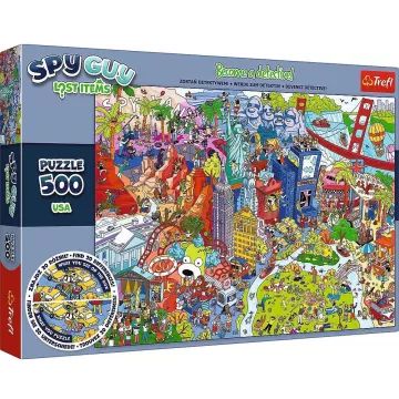 Trefl: Spy Guy USA nyomozós képkereső puzzle - 500 darabos