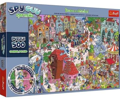 Trefl: Spy Guy Gdansk városa nyomozós képkereső puzzle - 500 darabos (241177)