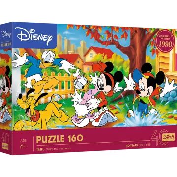 Trefl: 40. születésnap, Mickey egér és a csapat puzzle - 160 darabos