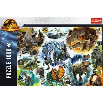 Trefl: Veszélyes dinoszauruszok puzzle - 1000 darabos