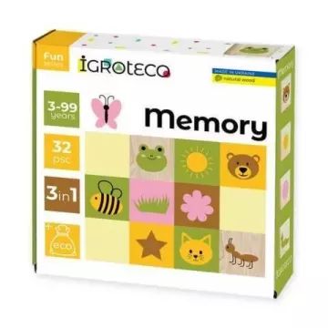 Fa memória játék - 32 db-os