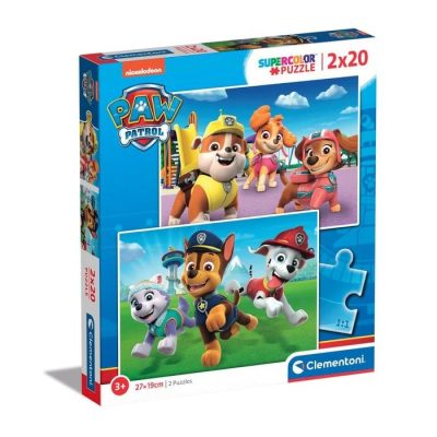 Clementoni Mancs őrjárat Supercolor 2az1-ben 2x20db-os puzzle (24800)