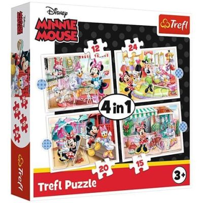Trefl Minnie Egér és barátai 4 az 1-ben puzzle (34355)