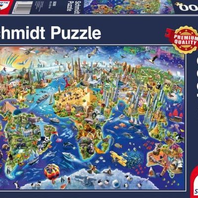 Schmidt Discover the World 1000db-os puzzle (58288) (17858-184)
