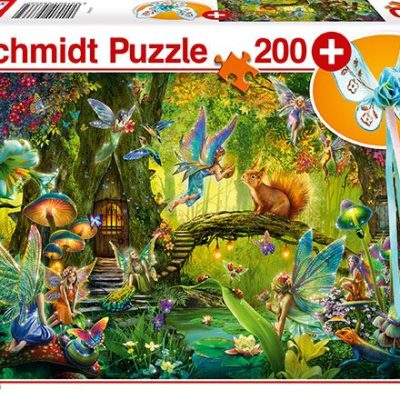 Schmidt Fairies in the forest (wand) 200db-os puzzle (56333) (18901-184)