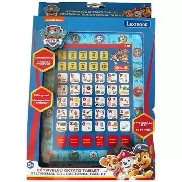 Lexibook: Mancs őrjárat kétnyelvű oktató tablet - magyar és angol