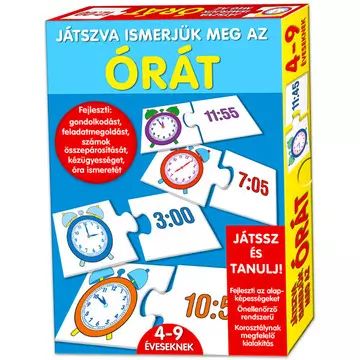 Játszva ismerjük meg az órát