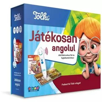 Tolki: Játékosan angolul interaktív foglalkoztató könyv - készletben