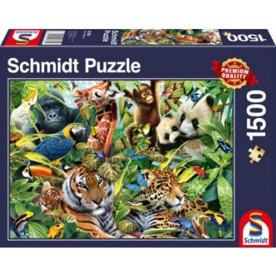 Schmidt Colorful Animal Kingdom 1500 db-os puzzle (4001504573850)