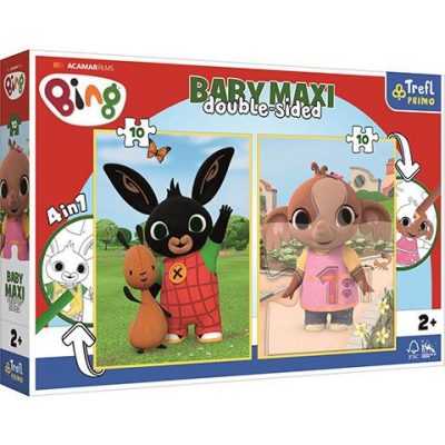 Trefl  Bing és barátai kétoldalas 4 az 1-ben Baby Maxi puzzle 2x10db-os (43002)