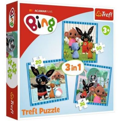 Trefl Bing! Móka a barátokkal 3 az 1-ben puzzle (34851)